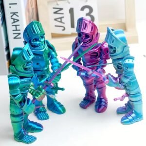 Gran soldado con espada impreso en 3d de 17cm de atura.