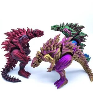 Godzilla musculoso impreso en 3d de gran calidad 10cm/14cm